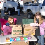 selling girl scout cookies